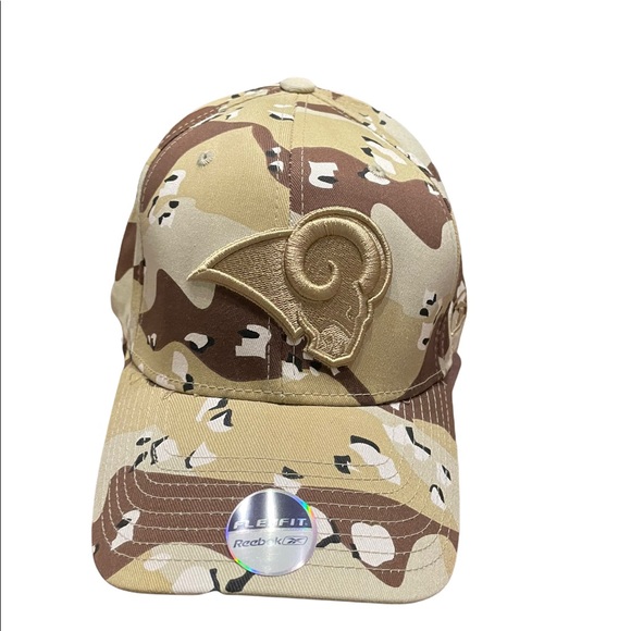 Los Angeles Rams Camo Flexfit Hat 